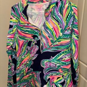 Lilly Pulitzer Multicolor Leaf Print Jacket